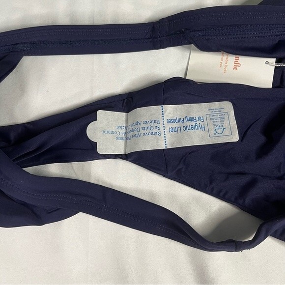 Andie Swim Size XXXL Navy Blue Banded Cheeky Bottom Sexy Beach Classic Low Rise - Picture 6 of 9